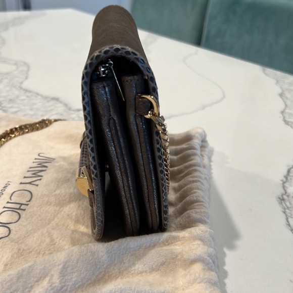 Jimmy Choo shoulder bag mini. Italian-crafted in good chain. Authentic - Picture 10 of 10